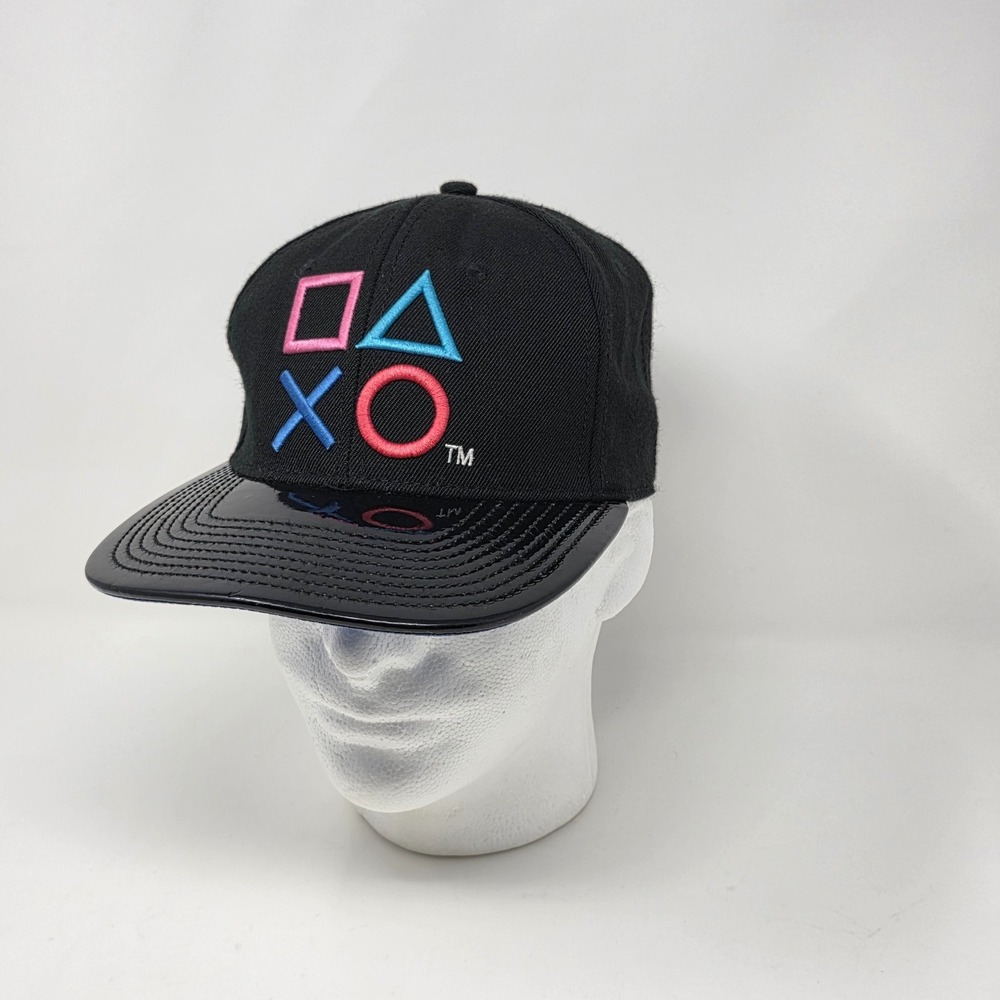 Official Sony PlayStation Controller Buttons Logo Hat Cap Snapback Black Ps4 Ps5